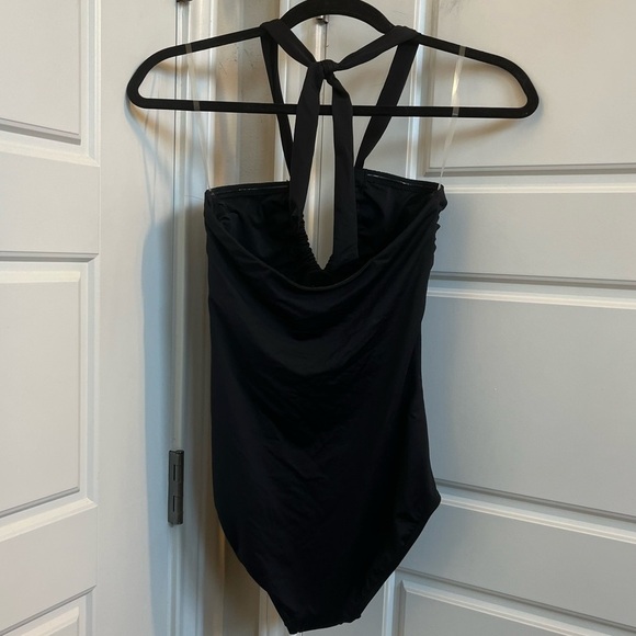 Sea Level Swim Essentials Halter One-Piece Swimsuit - Black Size US 6 - Picture 6 of 9